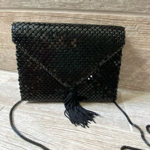 Vintage Moni Black Tassel Cocktail Purse